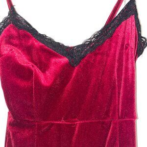 red velvet suede simplee dress
